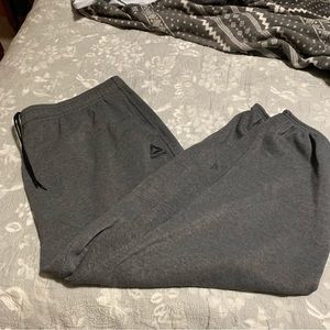Gray jogger sweatpants